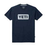 YETI Logo Badge Premium Short Sleeve T-Shirt - Navy / White
