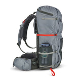 Sierra Designs Flex Trail 40L-60L Backpack Bag - Wild Dove/Peat