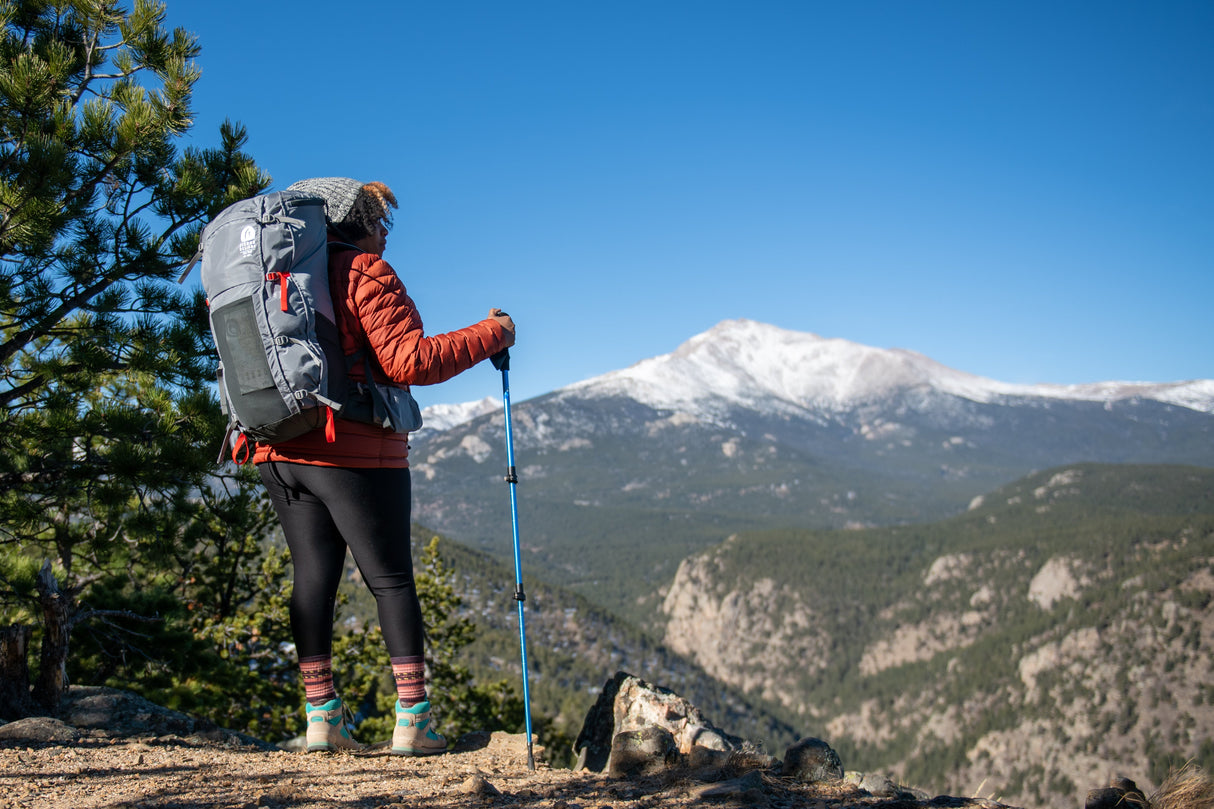 Sierra Designs Flex Trail 40L-60L Backpack Bag - Wild Dove/Peat